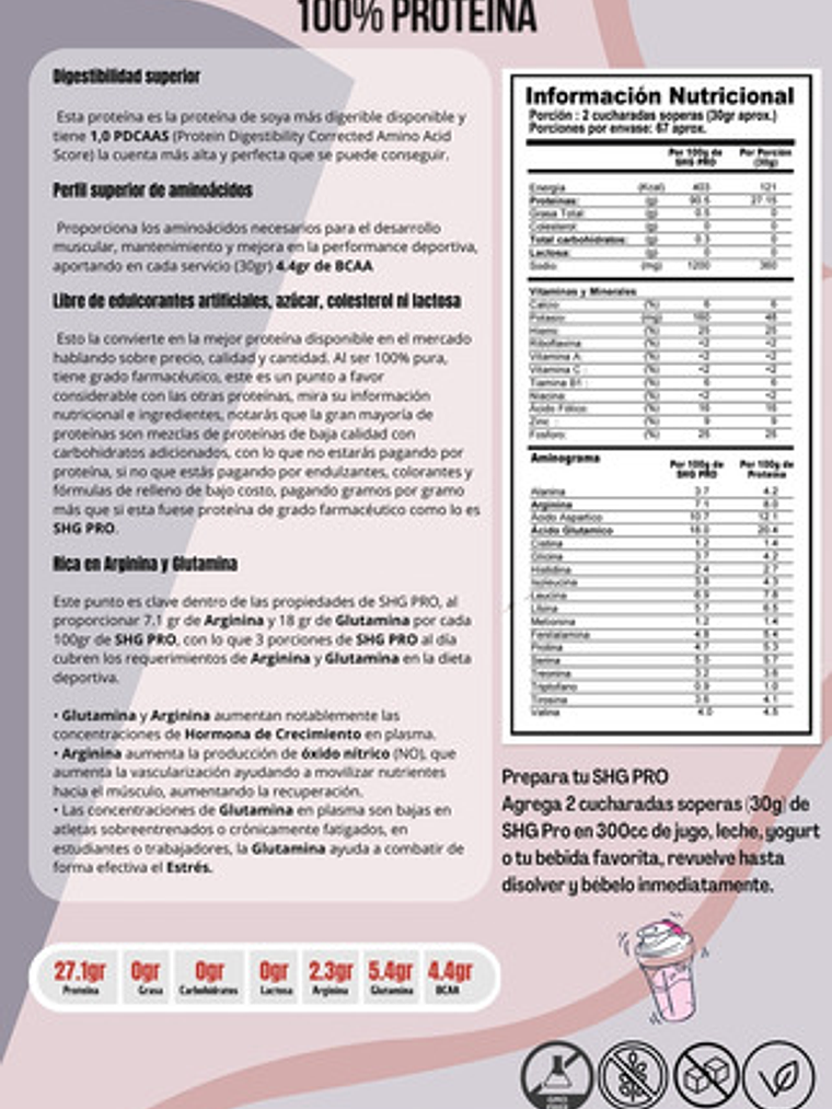 Shg Pro - Proteína 100% Vegetal 6