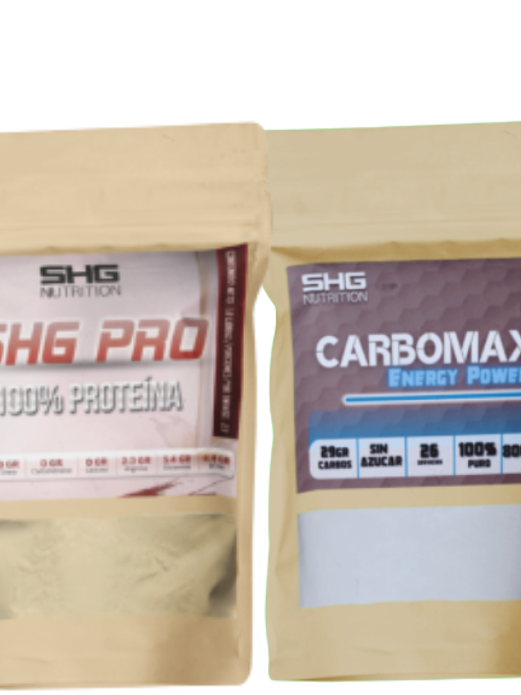 SHG PRO 800gr + CarboMax 800gr (proteína + Carbohidratos) 1
