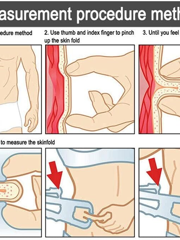 Caliper Adipometro Profesional - Medidor Grasa Corporal 2