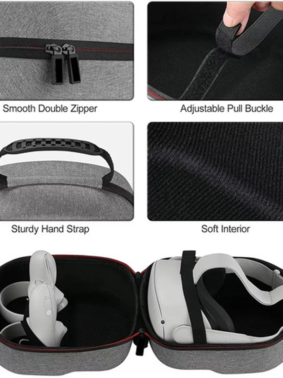 Estuche Para Cascos Vr Oculus Quest 2 (gris) 2