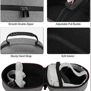 Estuche Para Cascos Vr Oculus Quest 2 (gris)