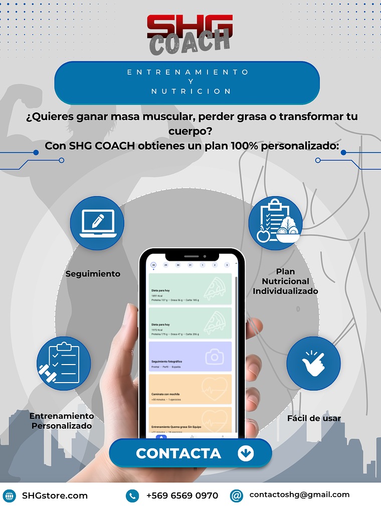 Asesoría Deportiva y Nutricional SHG COACH 1