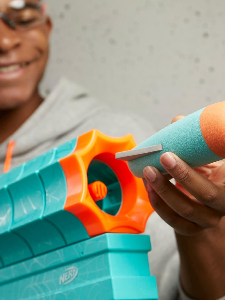 Lanzador Nerf Roblox Sharkbite Web Launcher Con 2 Cohetes Color Agua 5