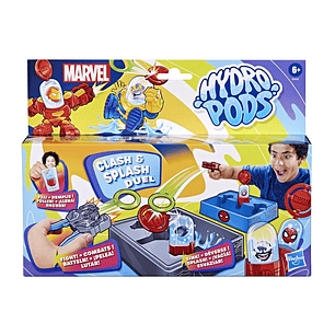 ¡DUELO ÉPICO CON AGUA! Set de Batalla Hydro Pods Marvel - Clash & Splash