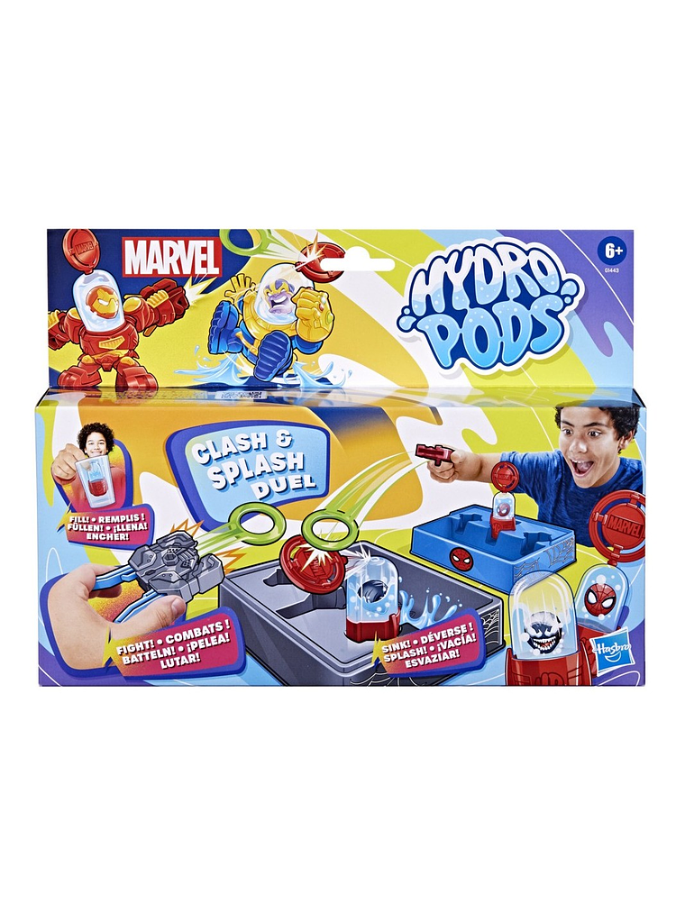 ¡DUELO ÉPICO CON AGUA! Set de Batalla Hydro Pods Marvel - Clash & Splash 1