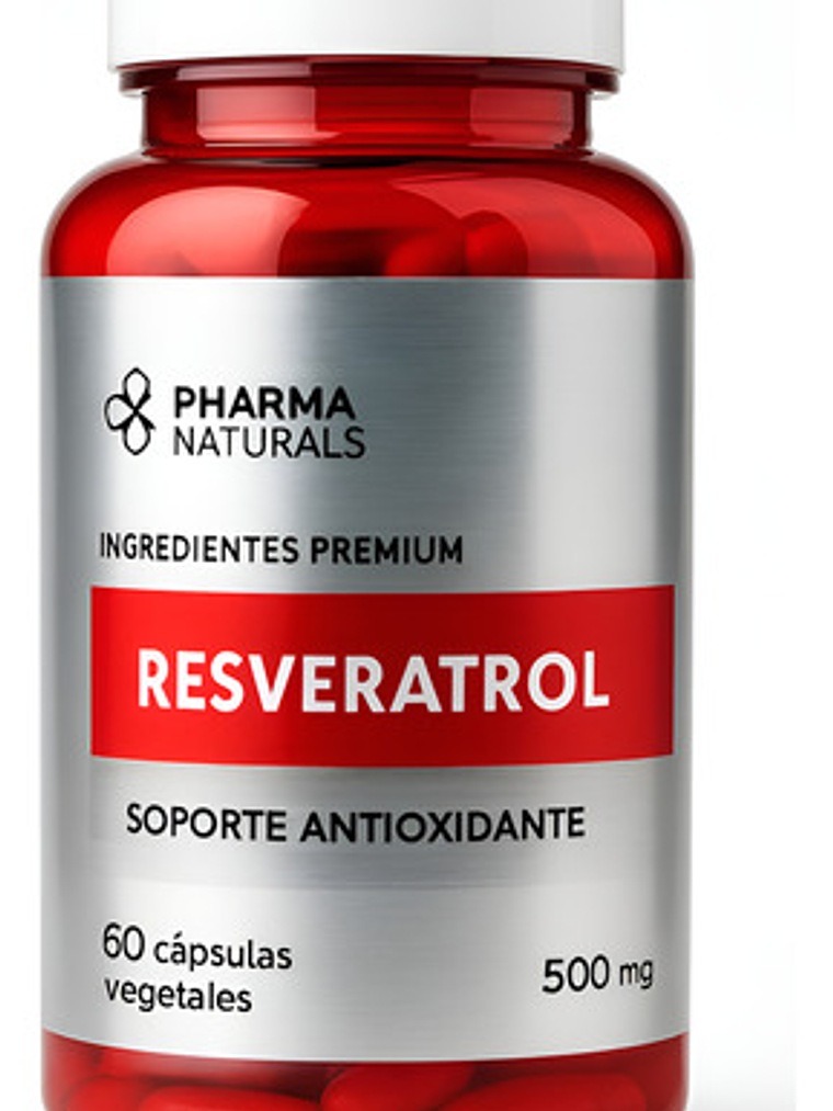 Resveratrol 500mg Pharma Naturals 60 Cápsulas Vegetales 1