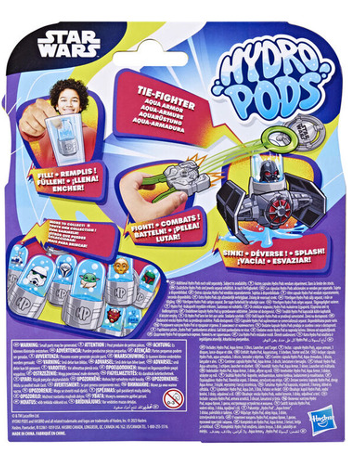 Figura De Batalla Star Wars Hydro Pods Tie-fighter Hasbro 3