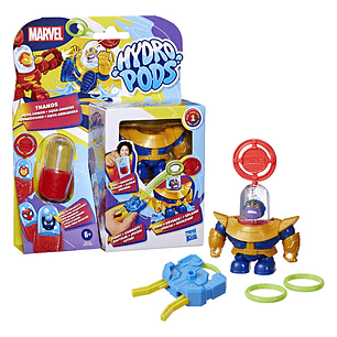 Set De Batalla Hydro Pods Marvel Thanos Aqua Armor Para Niño