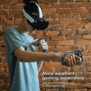 Funda Protectora Vr Oculus Quest 2 Relohas Negra Plástico Ajustable Gamer