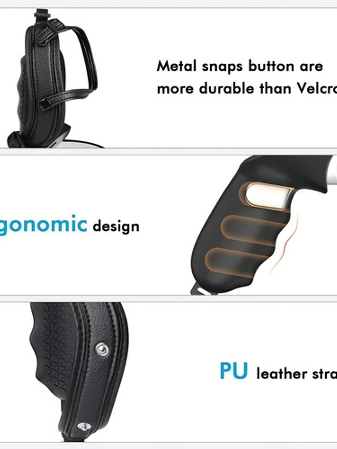 Funda Protectora Vr Oculus Quest 2 Relohas Negra Plástico Ajustable Gamer 7