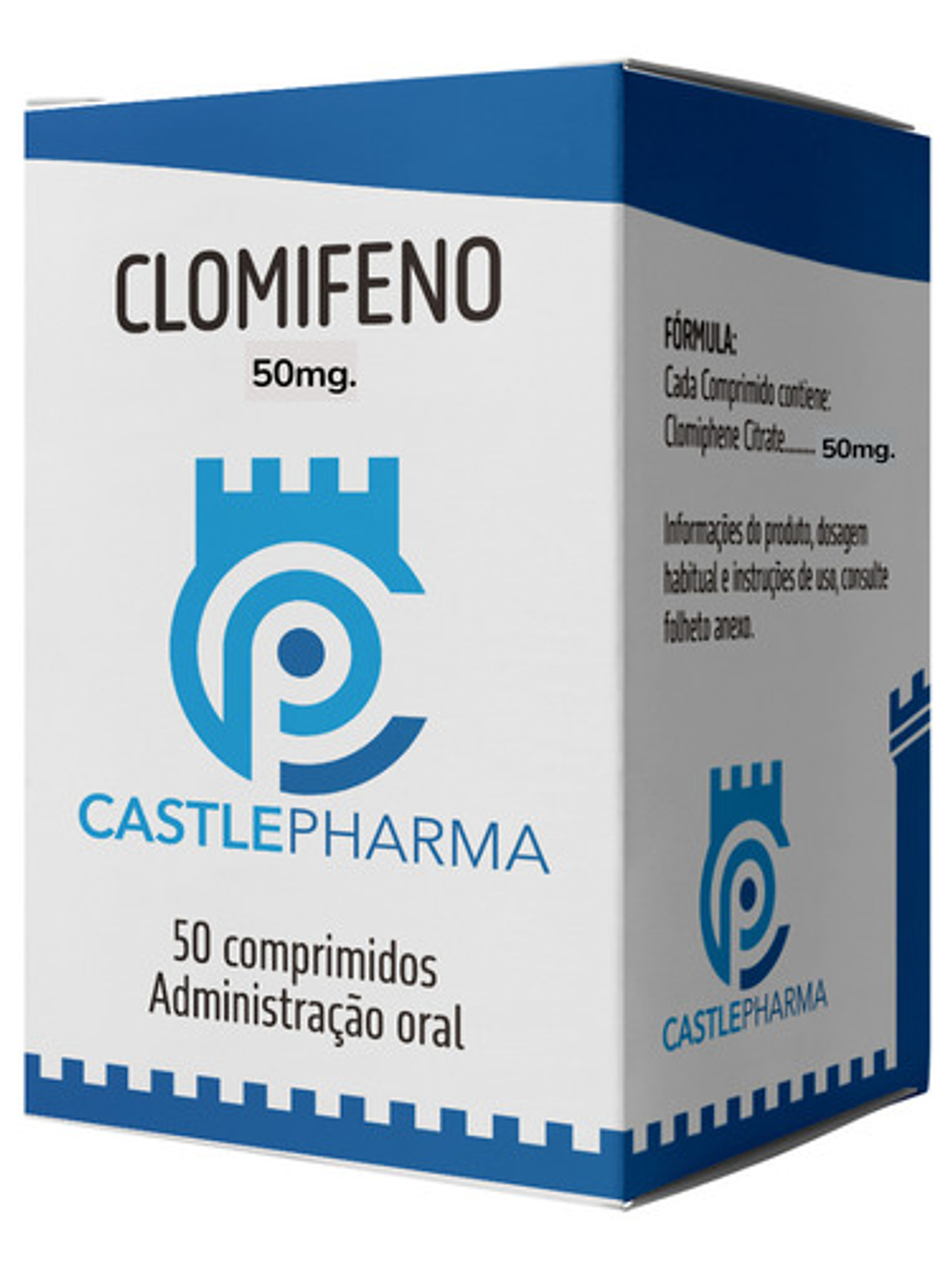 Clomifeno Castle Ph 50mg Tabletas 50 Unidades Sin Sabor 1