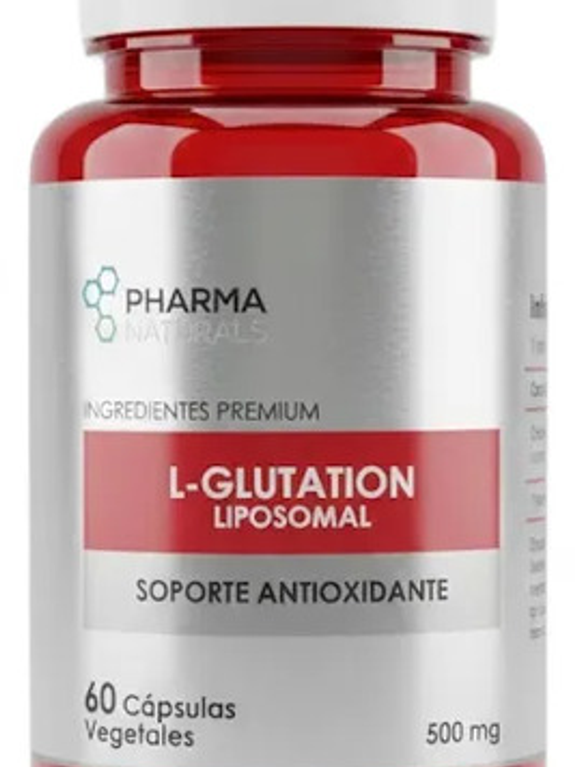 L - Glutation Liposomal 500mg 60 Cáp Protector Hepático Sin Sabor 1