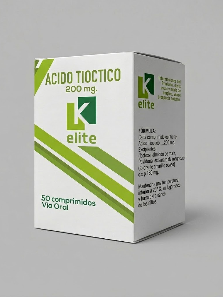 Ácido Tióctico (ALA) 200mg – K Elite 1