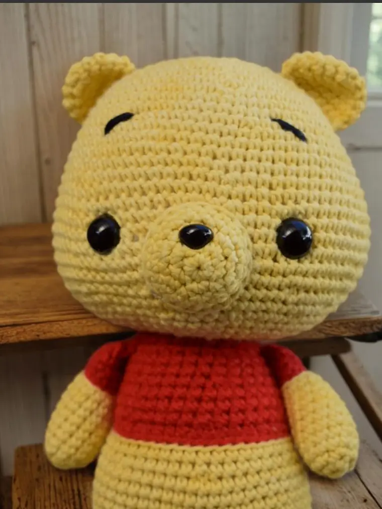 Winnie Amigurumi Artesanal - Edición Soft (25cm) 3