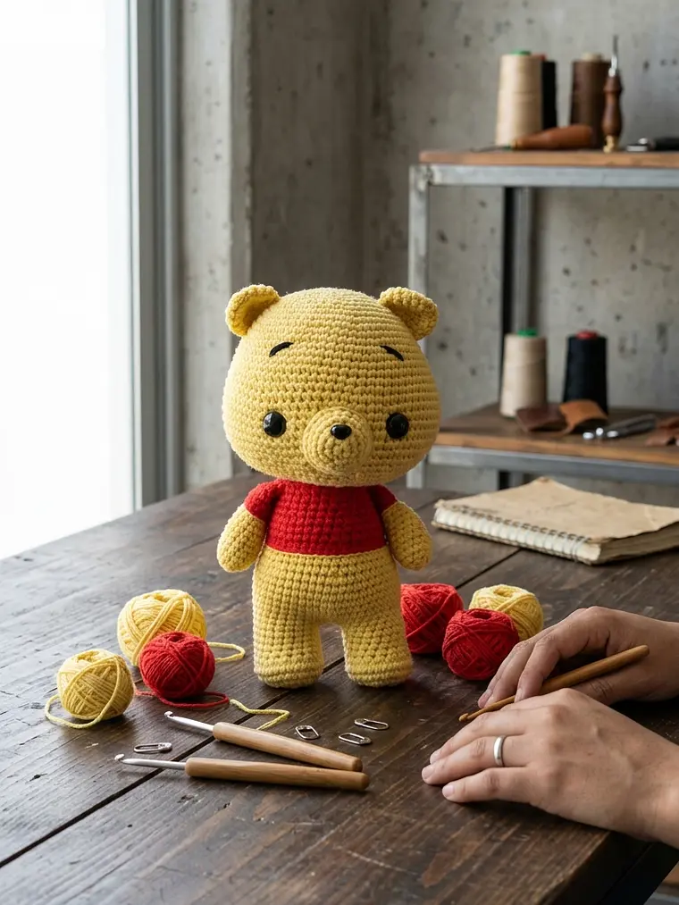 Winnie Amigurumi Artesanal - Edición Soft (25cm) 1