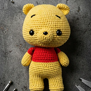 Winnie Amigurumi Artesanal - Edición Soft (25cm)