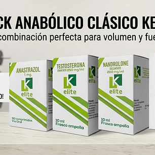 🚀 Pack Anabólico Clásico KElite: Testosterona Enantato + Nandrolona Decanoato + Anastrozol