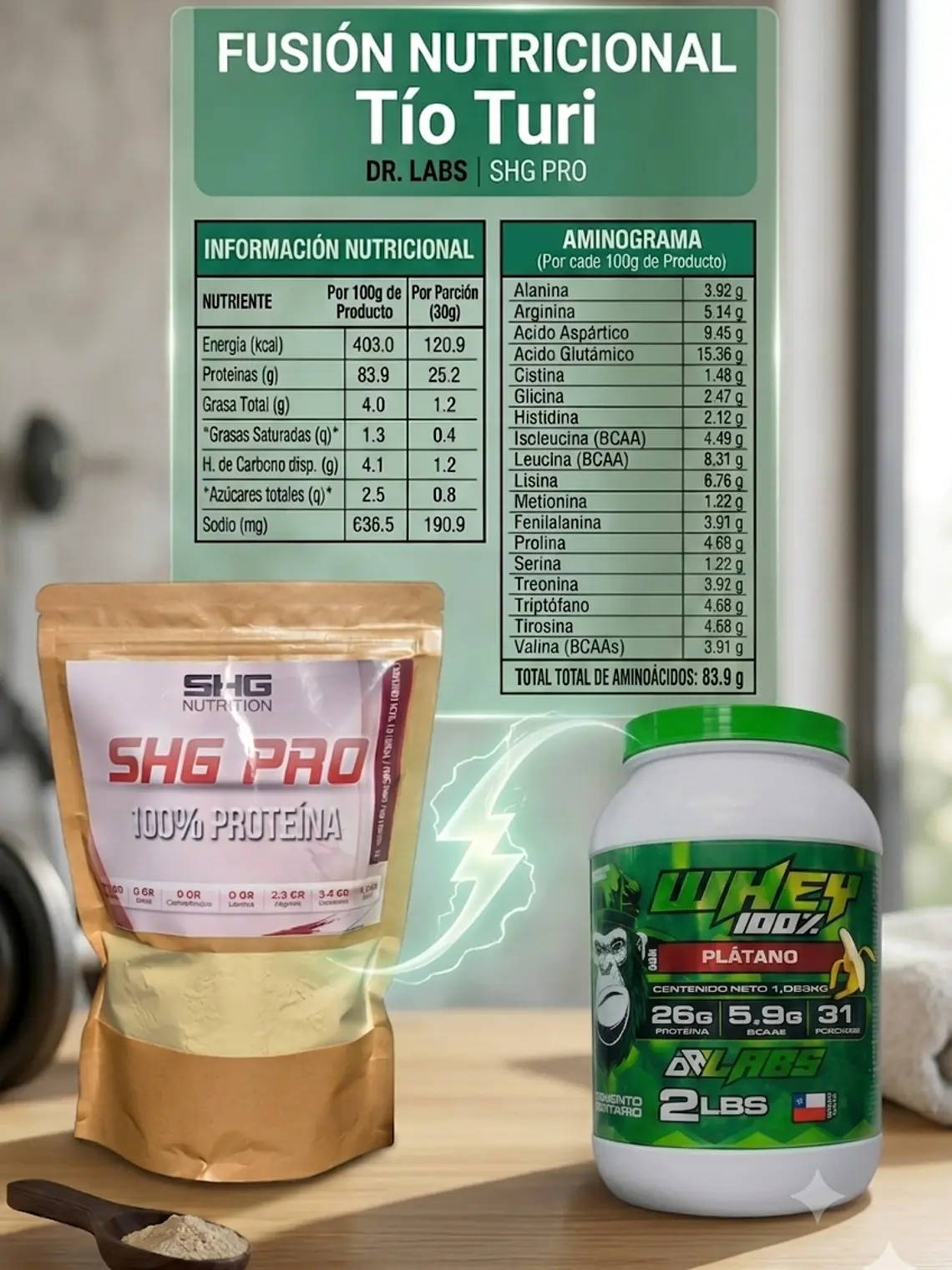  SHG PRO de 800gr en Doypack Ecológico - Proteína 100% Vegetal  9