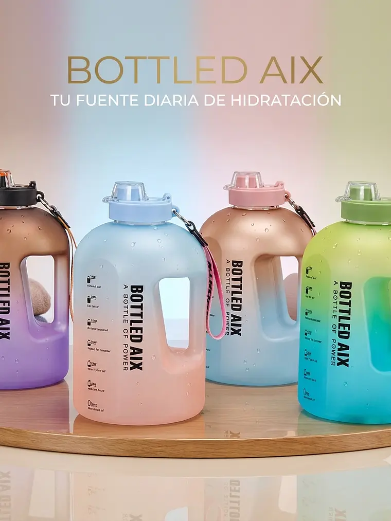 Botella Motivacional Deportivo 2.2L – Botellón de Hidratación XL 1