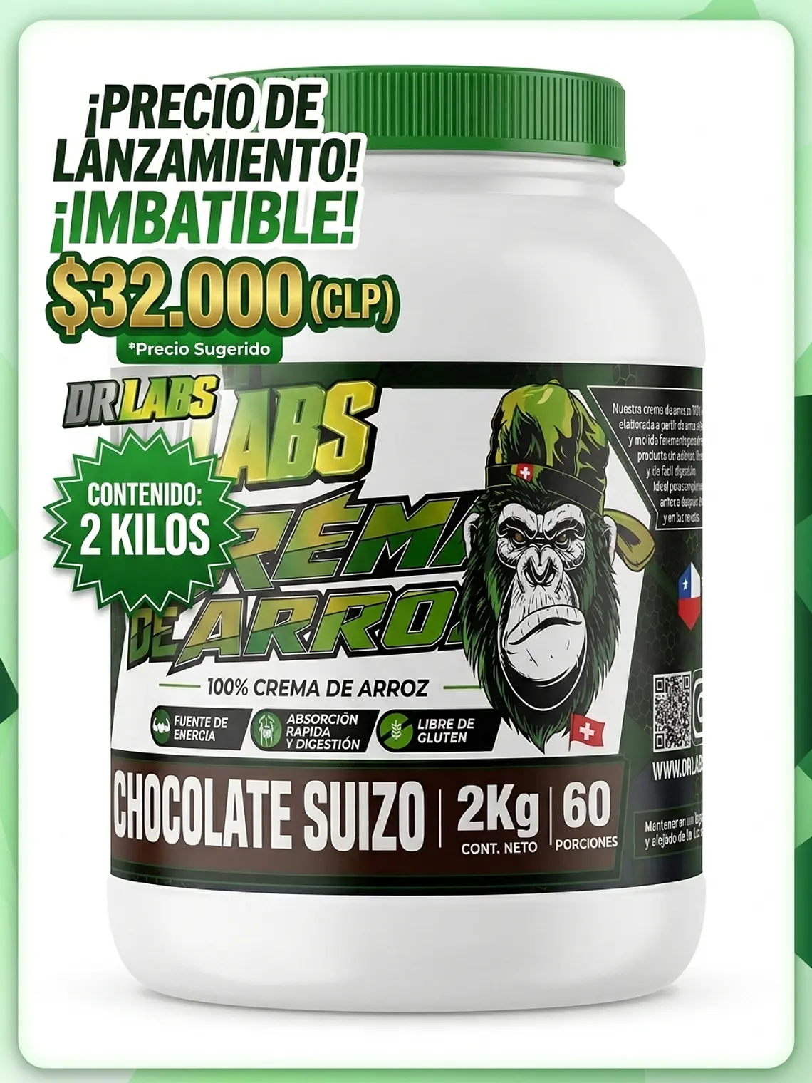 Dr. Labs Crema de Arroz (2 kg) 2