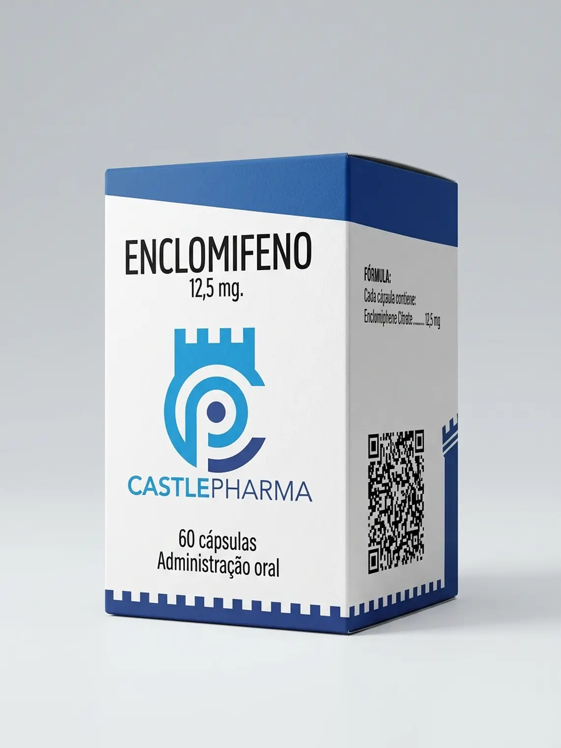 Enclomifeno (Citrato de Enclomifeno) 12,5mg - Castle Pharma 1