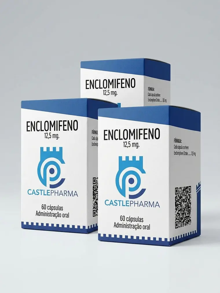 Enclomifeno (Citrato de Enclomifeno) 12,5mg - Castle Pharma 2