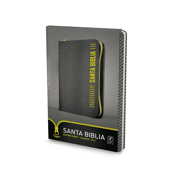 Biblia NTV, Edición zíper (Gris) 1