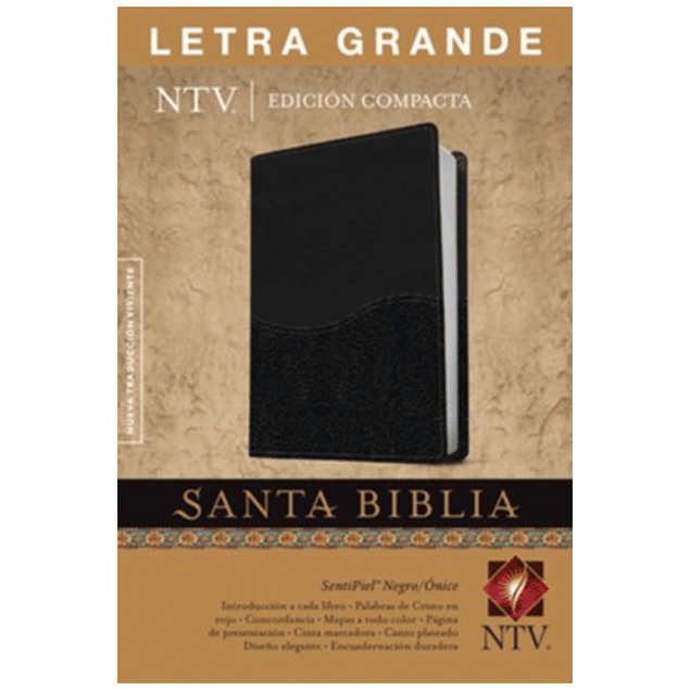 Biblia Edición compacta NTV letra grande SentiPiel DuoTono 