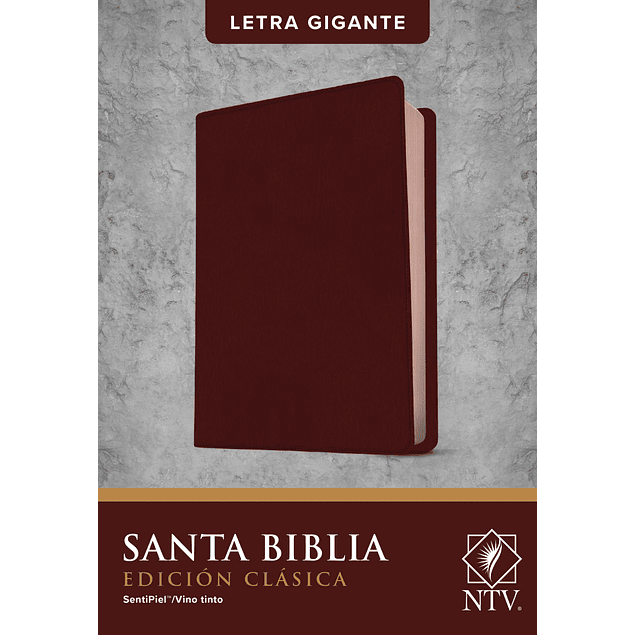 Biblia NTV, Edición clásica, Letra Gigante Vinotinto