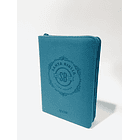 Biblia NVI Tamaño Grande mediano Ziper Sentipiel Turquesa Glitter 1