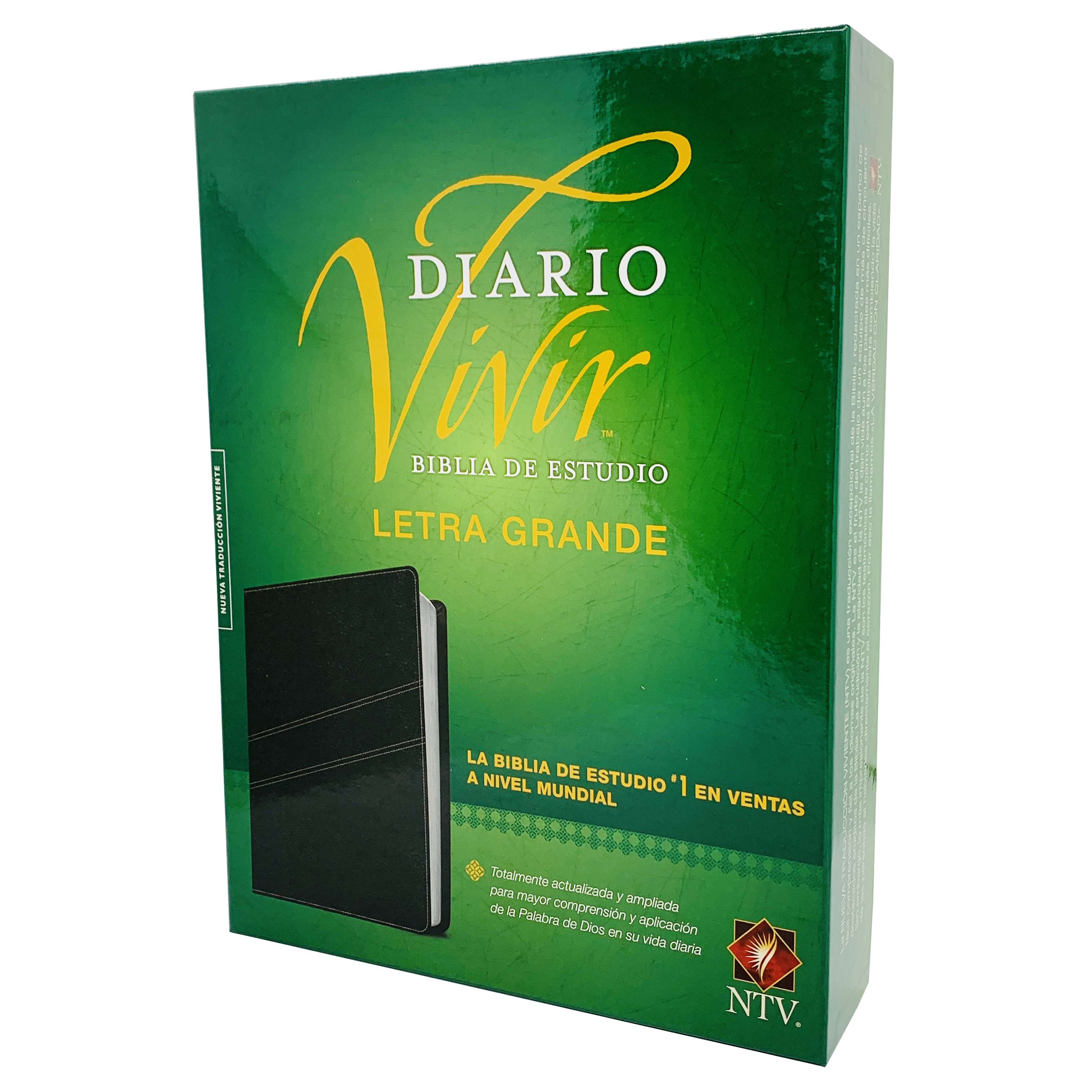 Biblia NTV de estudio del diario vivir (SentiPiel Negro)