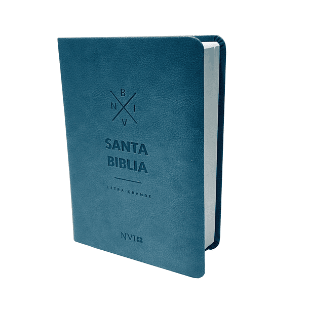 Biblia NVI Letra Grande Tamaño Mediano (SentiPiel Azul)