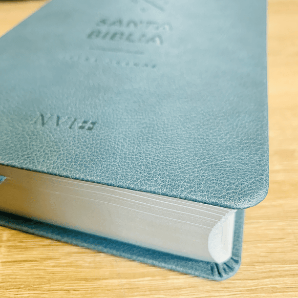Biblia NVI Letra Grande Tamaño Mediano (SentiPiel Azul) 3