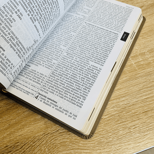 Biblia NVI Ultrafina (Café) con marca de libros lateral 4