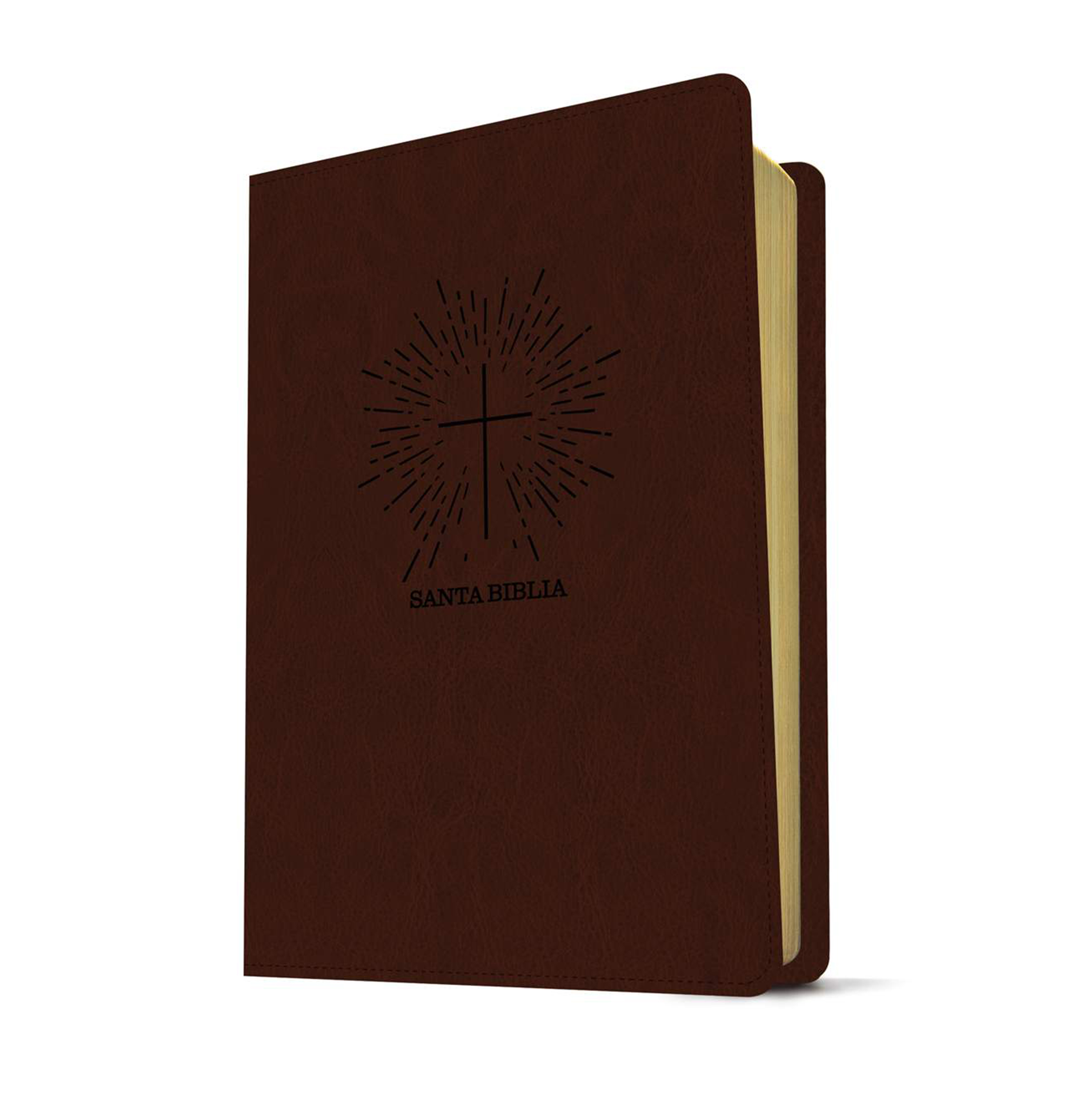 Biblia NTV Letra Super Gigante (SentiPiel Café Oscuro)