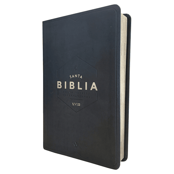 Biblia NVI Ultrafina (Negra) con marca de libros lateral 1