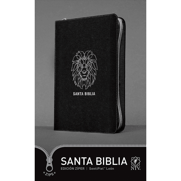 Biblia NTV, Edición zíper (Negro / León) 2