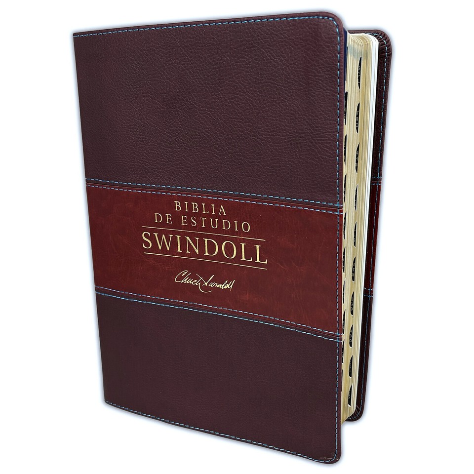 Biblia NTV de estudio Swindoll con indice (SentiPiel Café/Café claro)