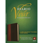 Biblia NTV de estudio del diario vivir con índice lateral (Cuero Marrón y Beige) 2