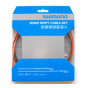 Cables De Cambio Shimano Ruta Ot-sp41 Sil-tec Orange 2100mm