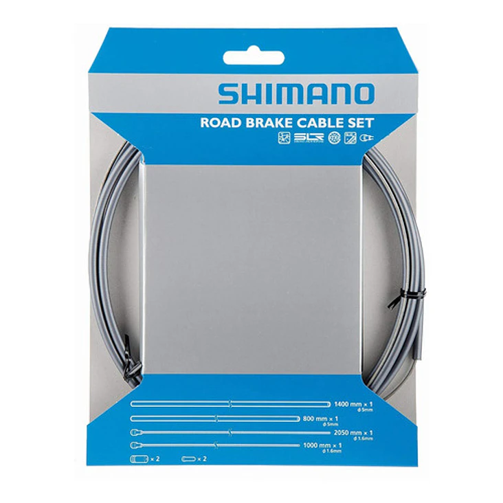 Set De Cables De Freno De Ruta Shimano Gray Con Sil-tec