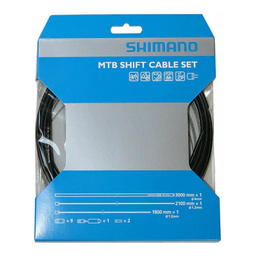 Cable De Cambio Y Funda Shimano Sp41 Negro