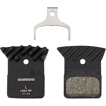 PASTILLA FRENO SHIMANO RESINA W/ FIN (L05A-RF), PAD SPRING, 1 PAIR, IND.PACK EBPL05ARFA