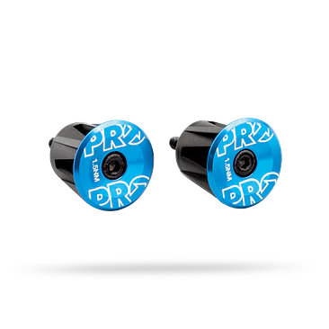 TERMINAL MANUBRIO PRO HANDLEBAR ENDPLUG BLUE ANODIZED ALLOY PRAC0058 2
