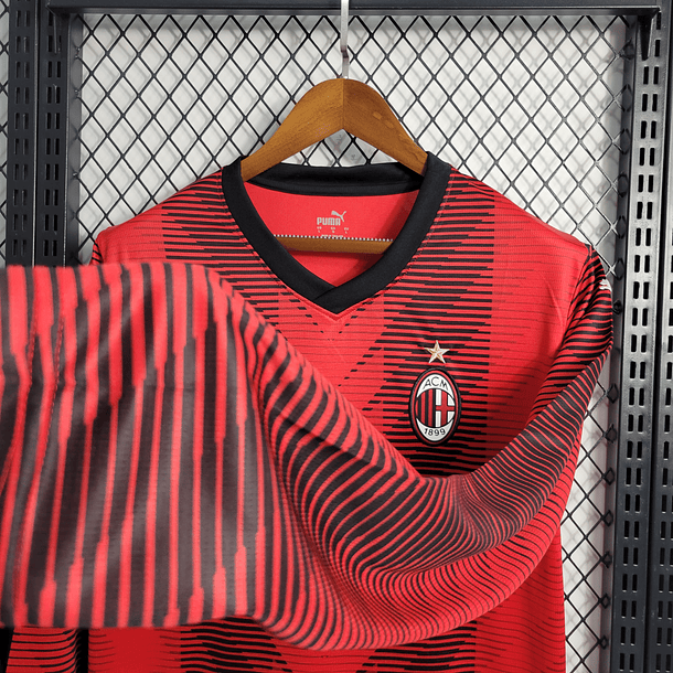 Camisola de Manga Comprida Principal Ac Milan 2023/24 3