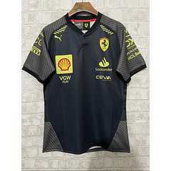 T shirt Preta Scuderia Ferrari  