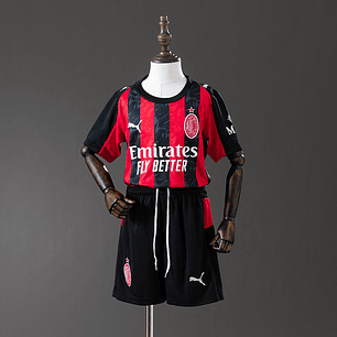 Kit Criança AC Milan Principal 2025/26