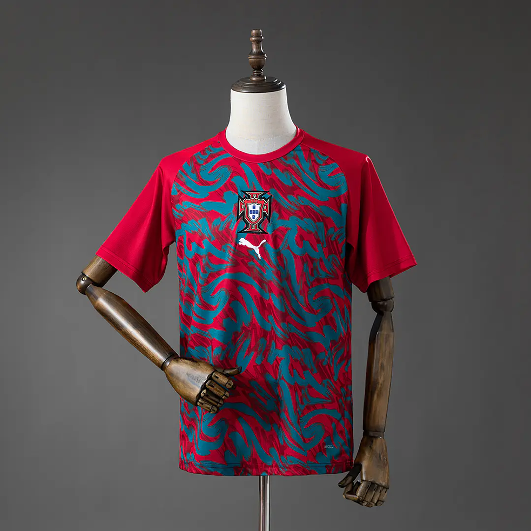 Camisola de Aquecimento Portugal Vermelha 2026 1