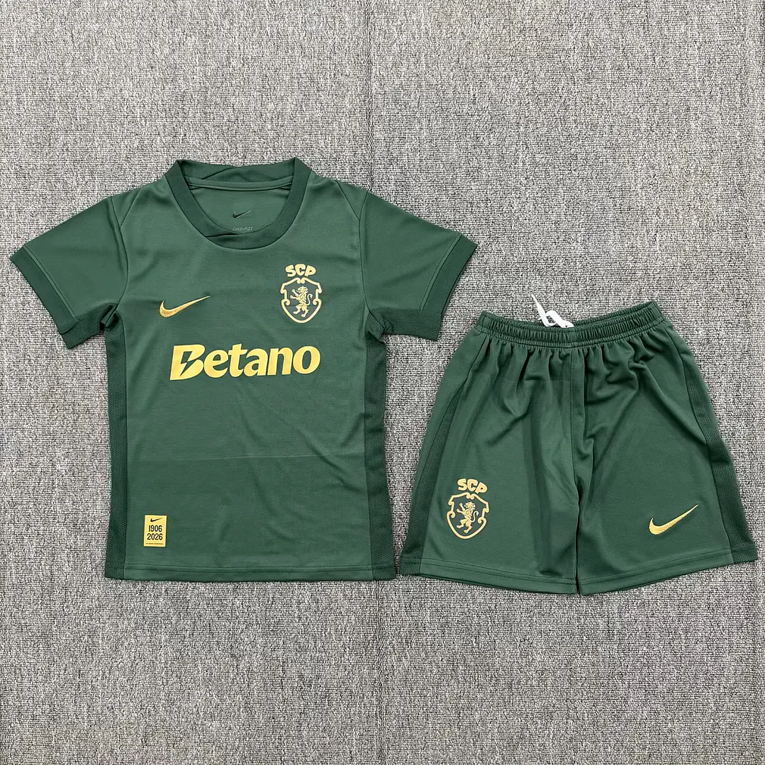 Kit Criança Comemorativa 120 anos Sporting C.P 2026/27 1
