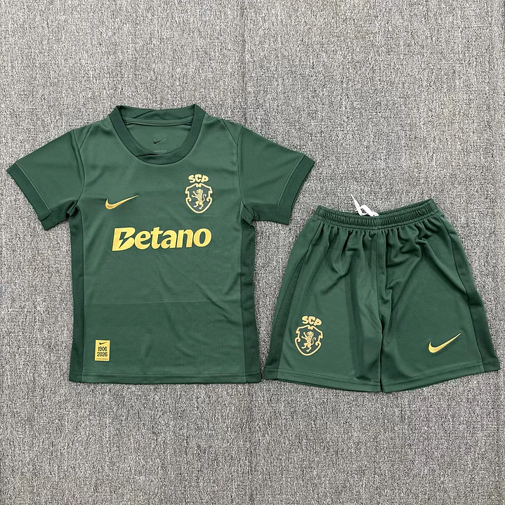 Kit Criança Comemorativa 120 anos Sporting C.P 2026/27 1